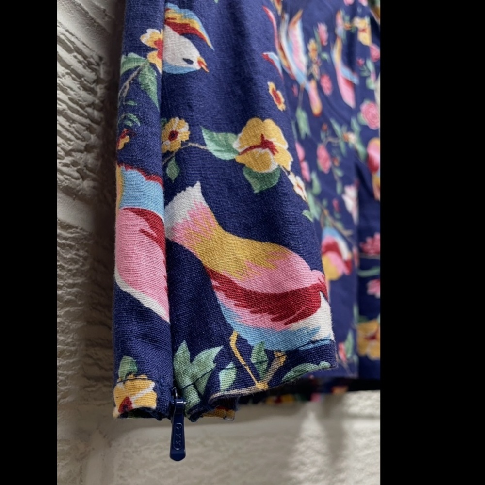 Collectif Tickle Me Picnic Cotton Top in Secret Garden - Picture 5 of 5